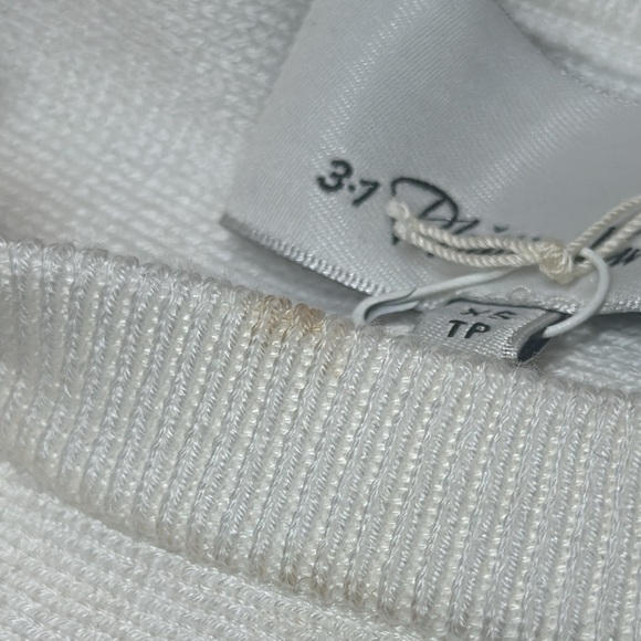 3.1 Phillip Lim Solid Ruffle Tank W Zippers Size XS White NEW WITH TAGS - Picture 12 of 13